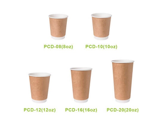 8 oz to 16 oz mix biodegradable coffee cups